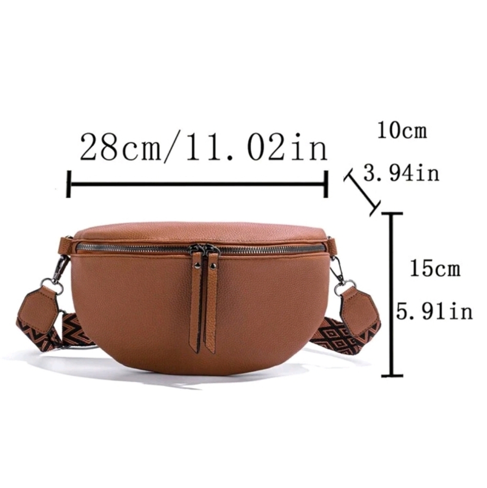 Boho Soft Faux Leather crossbody bag - Picture 6 of 6